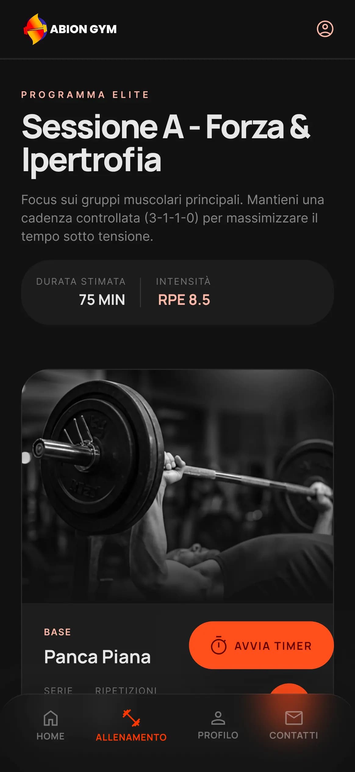 Palestre in Cloud - List